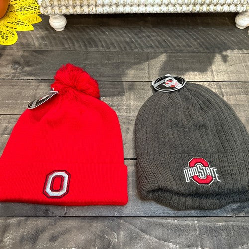 Ohio State Buckeyes Beanie (2 Hats ) Brand New !