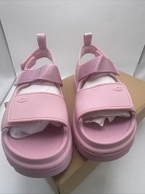UGG K. Goldenlow Pink Slide On Sandal Pee School size 2 Brand New !!