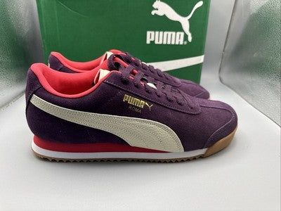 Size 9- PUMA Roma Suede Midnight Plum Brand New !