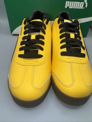 Men’s Puma Roma 24 Standard Yellow Black Mens Size 10  The “ Bruce Lee’s”