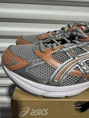 Men’s Size 11-Asics Gel 1130 Cement Grey Rust Orange, Brand New !