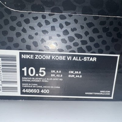 Size 10.5 - Nike Zoom Kobe 6 All-Star - East LA