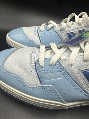 Size 9.5 - New Balance 550 Patent Leather Pack - Chrome Blue