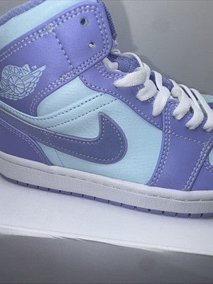 Size 7.5-Air Jordan 1 Mid Purple Pulse Worn Once Super Clean !