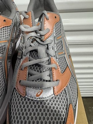 Men’s Size 12  Asics Gel 1130 Cement Grey Rust Orange, Brand New !