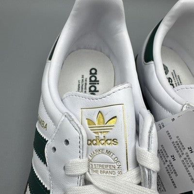 Size 13- adidas Samba OG Cloud White Collegiate Green