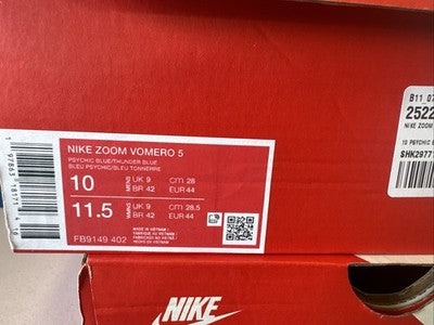 Size 10-Nike Air Zoom Vomero 5 Psychic Blue
