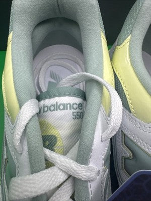 Women’s Size 10 - New Balance 550 Salt Marsh Limelight/white Brand New !