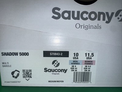Mens Size 10-Saucony Shadow 5000 Fall Foliage Brand New Perfect For Fall !!!!