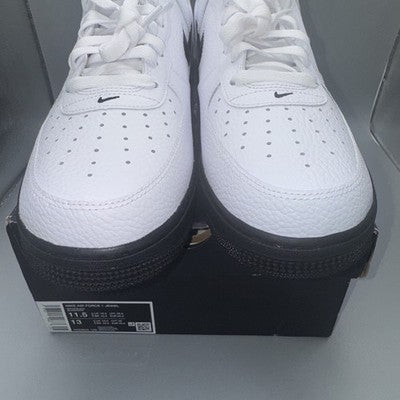 Size 11.5-Nike Air Force 1 '07 White Black Jewel