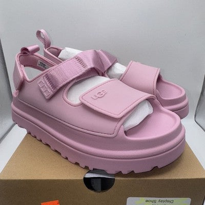 UGG PINK LEATHER sandals SIZE 4 BRAND NEW !