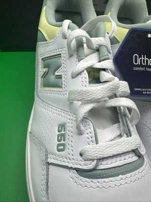 Women’s Size 8.5 - New Balance 550 Salt Marsh Limelight/white Brand New !