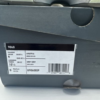 Size 9-New Balance 9060 Mineral Grey Matter