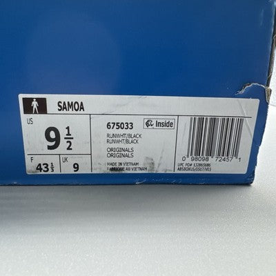 Adidas Samoa White/ Black Men’s Size 9.5-Brand New !
