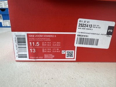 Size 11.5- Nike Air Zoom Vomero 5 Psychic Blue