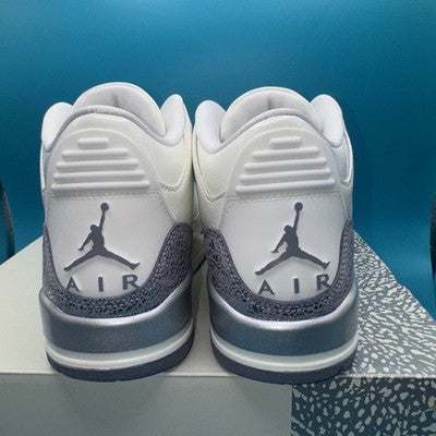 Jordan 3 Women’s “ sail Metallic Silver “ Size 10 Brand New !