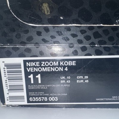 Size 11 - Nike Zoom Kobe Venomenon 4 Glow In The Dark