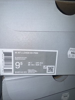 Women’s Size 9.5-Nike Air Force 1 Lover XX PRM Sail  Please Read Description!