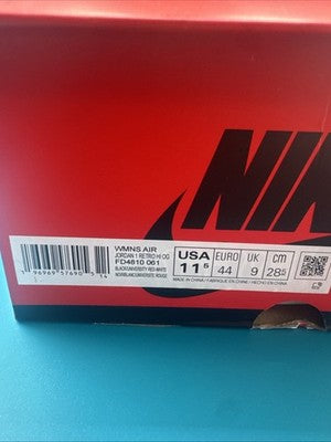 NIKE AIR JORDAN 1 RETRO HI OG BLACK/UNI RED SZ WOMEN 11.5 (MEN 10) [FD4810-061]