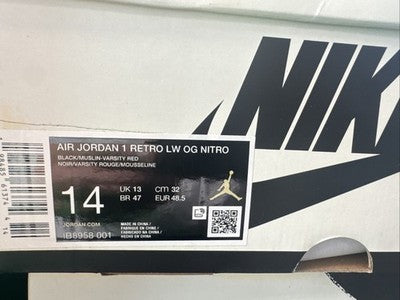 Size 14-Nigel Sylvester x Air Jordan 1 OG Low Better With Time