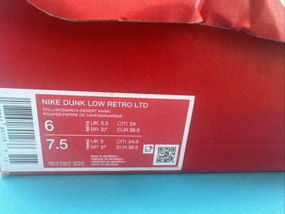 Size 6- Nike Dunk Low Digital Camo