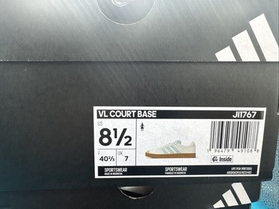Size 8.5-Women’s Adidas VL Court Base Brand New ! Retail Is $100 !!!