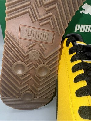 Men’s Puma Roma 24 Standard Yellow Black Mens Size 13 The  “ Bruce Lee’s”