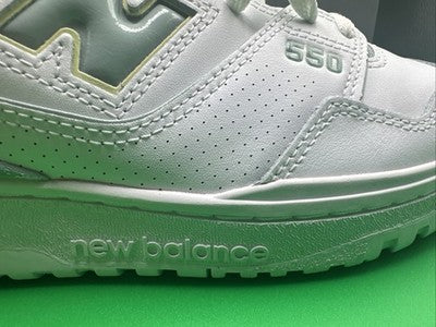 Women’s Size 10 - New Balance 550 Salt Marsh Limelight/white Brand New !