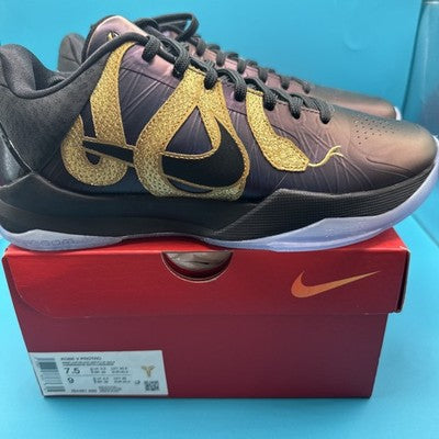 Nike Kobe 5 Protro Year of the Mamba "Eggplant" Men's Size 7.5 Basketball Shoes