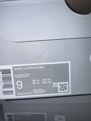 Women’s Size 9-- Nike Air Force 1 Lover XX PRM Sail  Please Read Description!