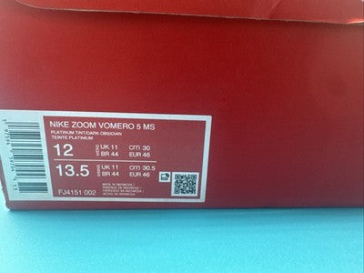Nike ZOOM VOMERO 5 Platinum/orange Men’s Size 12 Brand New!!!