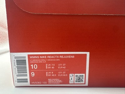 Size 10 - Nike ReactX Rejuven8 Light Orewood Brown W