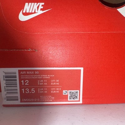 Size 12-Nike Air Max 90 Black Green Strike