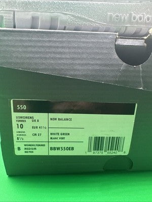 Women’s Size 10 - New Balance 550 Salt Marsh Limelight/white Brand New !