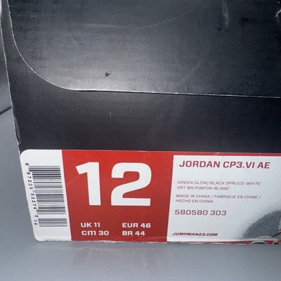 Size 12- - Jordan CP3.VI AE Green Glow Very Rare!