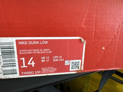 Size 14 - Nike Dunk Low Oil Green
