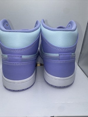 Size 7.5-Air Jordan 1 Mid Purple Pulse Worn Once Super Clean !