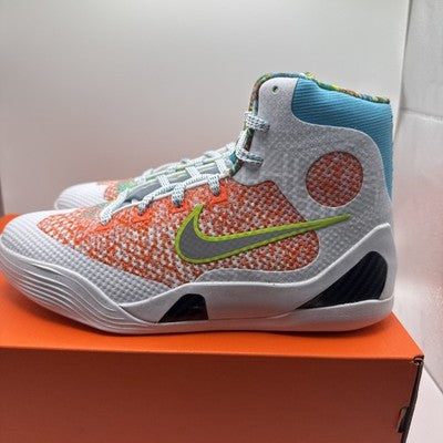 KOBE IX ELITE_WHITE/CHLORINE BLUE-BLACK SIZE 7 Women’s Size 8.5