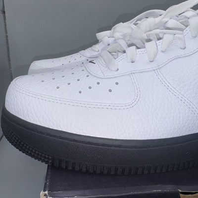 Size 11.5-Nike Air Force 1 '07 White Black Jewel