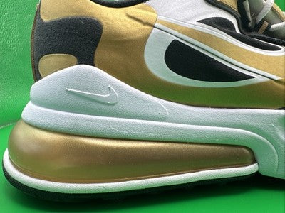 Men’s Size 12 - Nike Air Max 270 React Metallic Gold / Worn Once !!!