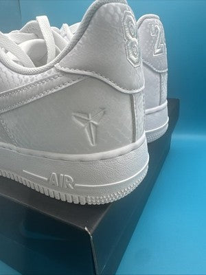 Size 12- Nike Kobe Bryant x Air Force 1 Low Forever White