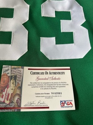 Larry Bird Signed Authenticated Green Jersey