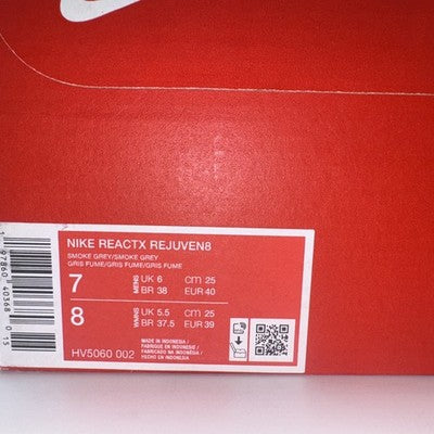 Size 7 - Nike ReactX Rejuven8 Smoke Grey