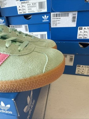 Adidas Gazelle Grade School Mint Green/pink Brand New Size 6