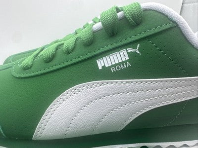 Puma Roma Reverse Green/white Preschool Size 3 Brand New !!
