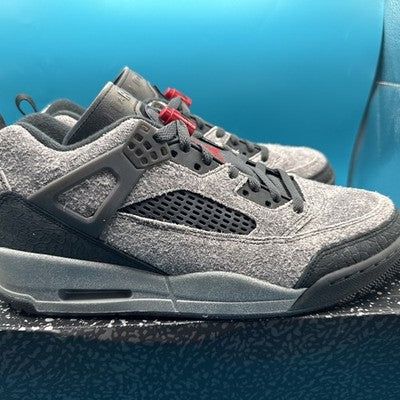 Size 12-Jordan Spizike Low Anthracite Gym Red