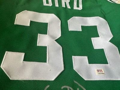 Larry Bird Signed Authenticated Green Jersey