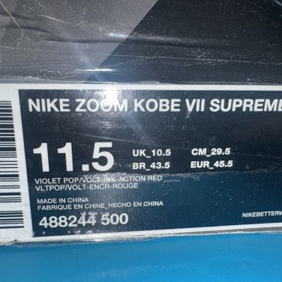 Size 11.5 - Nike Zoom Kobe 7 Supreme Christmas