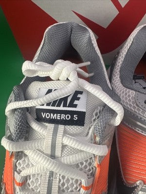Nike Air Zoom Vomero 5 Mens Size 10.5 Platinum Tint Safety Orange Brand New!