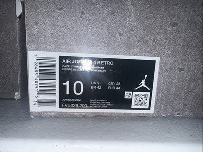 Size 10-Air Jordan 4 Retro Cave Stone Release Date 9-6-25 100%auth!